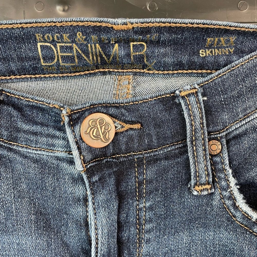 Rock & Republic Fox Stretch Skinny Jeans Size 4R EUC - Picture 6 of 6